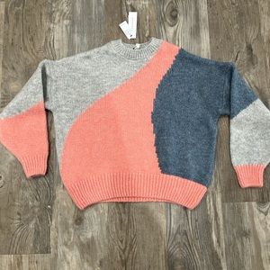 NWT Topshop Color Block Sweater